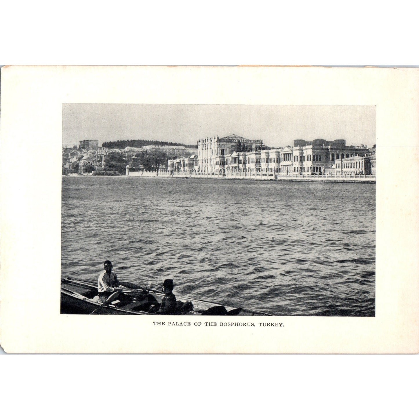 The Palace of the Bosphorus Turkey 1901 Original Print AD8-H8