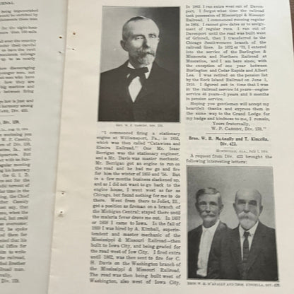 Photos and Info on Brotherhood Members - 1914 Original 9 Page Article AF3-2