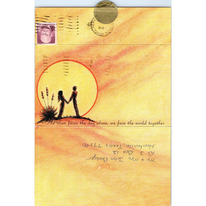 1973 Denice Hartman & Gary Roy Smith Wedding Invitation Albuquerque NM AE8