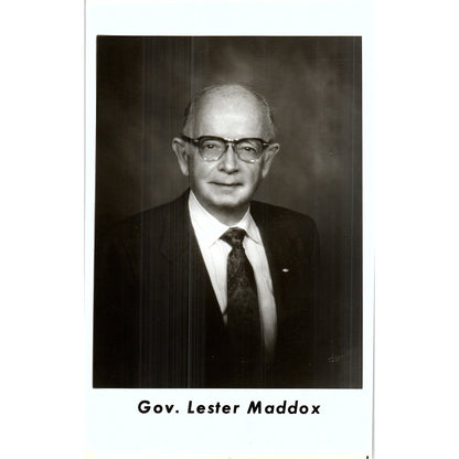 Vintage Governor Lester Maddox Portrait Headshot Photo 5x8 AF3-10