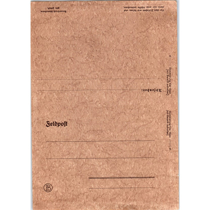 Vintage WWII German Feldpost Envelope Letter Blank TG7-EK