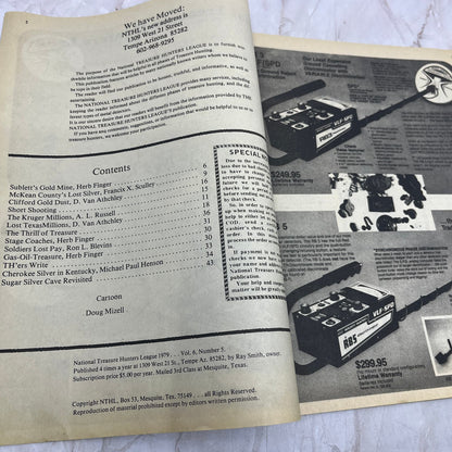 1979 National Treasure Hunters League Treasure Hunting Magazine Tempe AZ M20