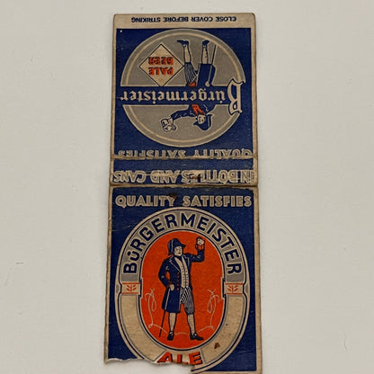 Burgermeister Pale Ale Vintage Matchbook MB59-1