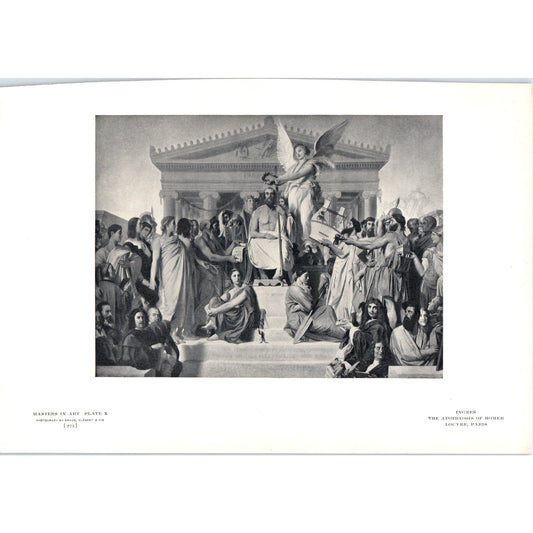 The Apotheosis of Homer - Ingres c1905 Art Print D12