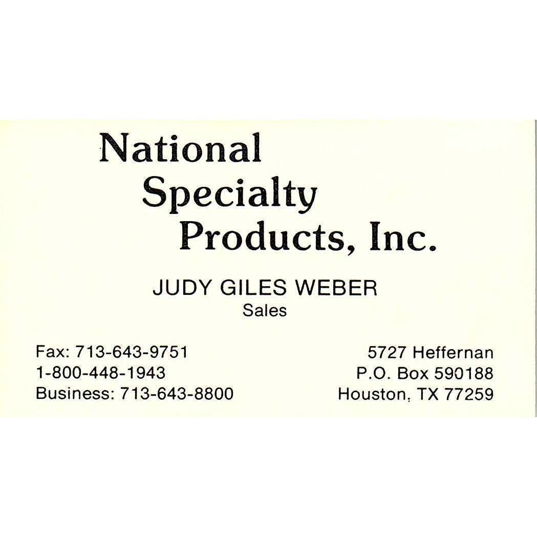 James D Parrish Jr Monarch Industrial Tires Houston TX Business Card SD9-B13
