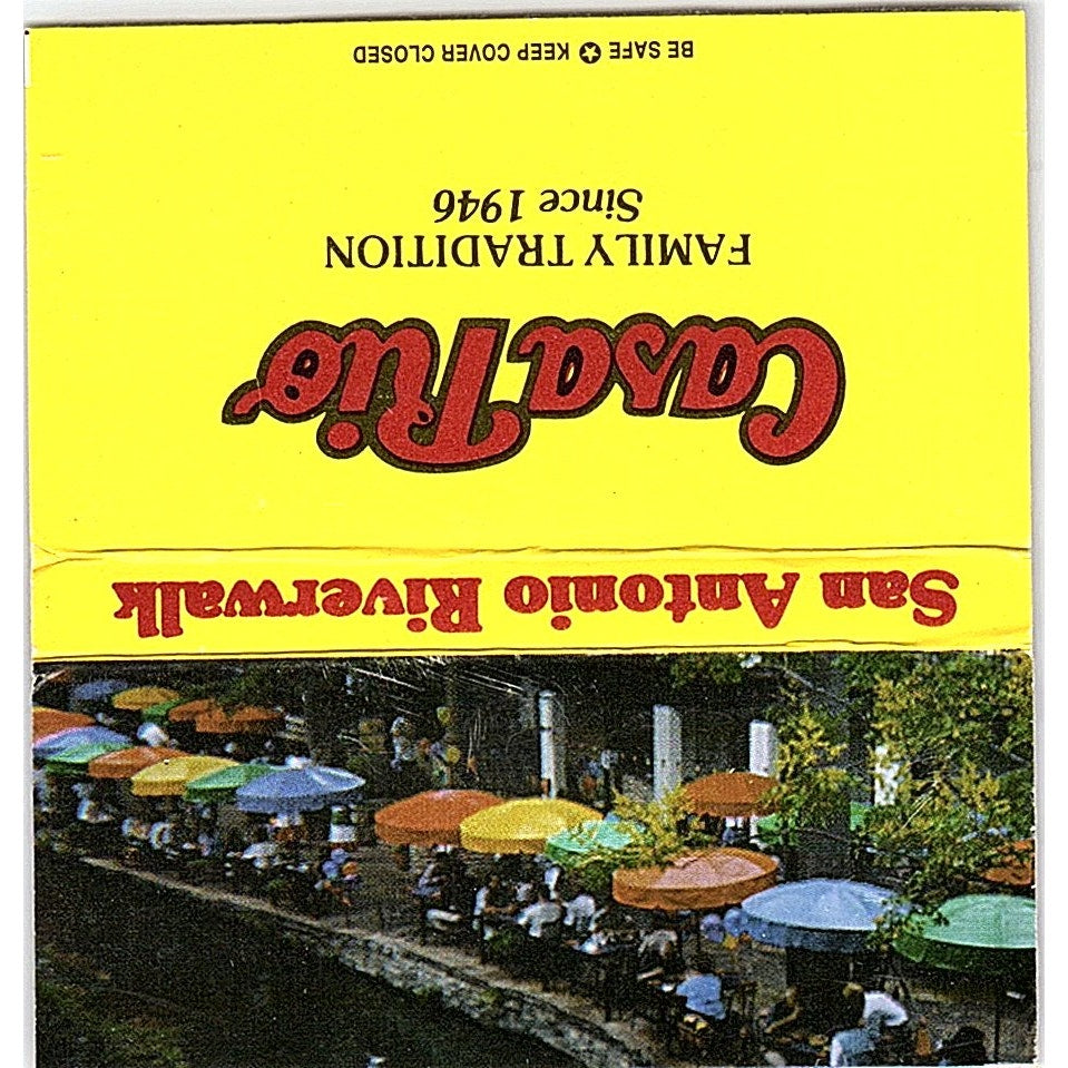 Casa Rio Mexican Restaurant San Antonio Riverwalk Vintage Matchbook TB6-MB2-13