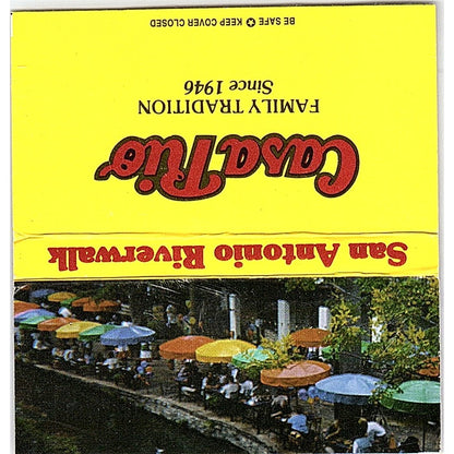 Casa Rio Mexican Restaurant San Antonio Riverwalk Vintage Matchbook TB6-MB2-13