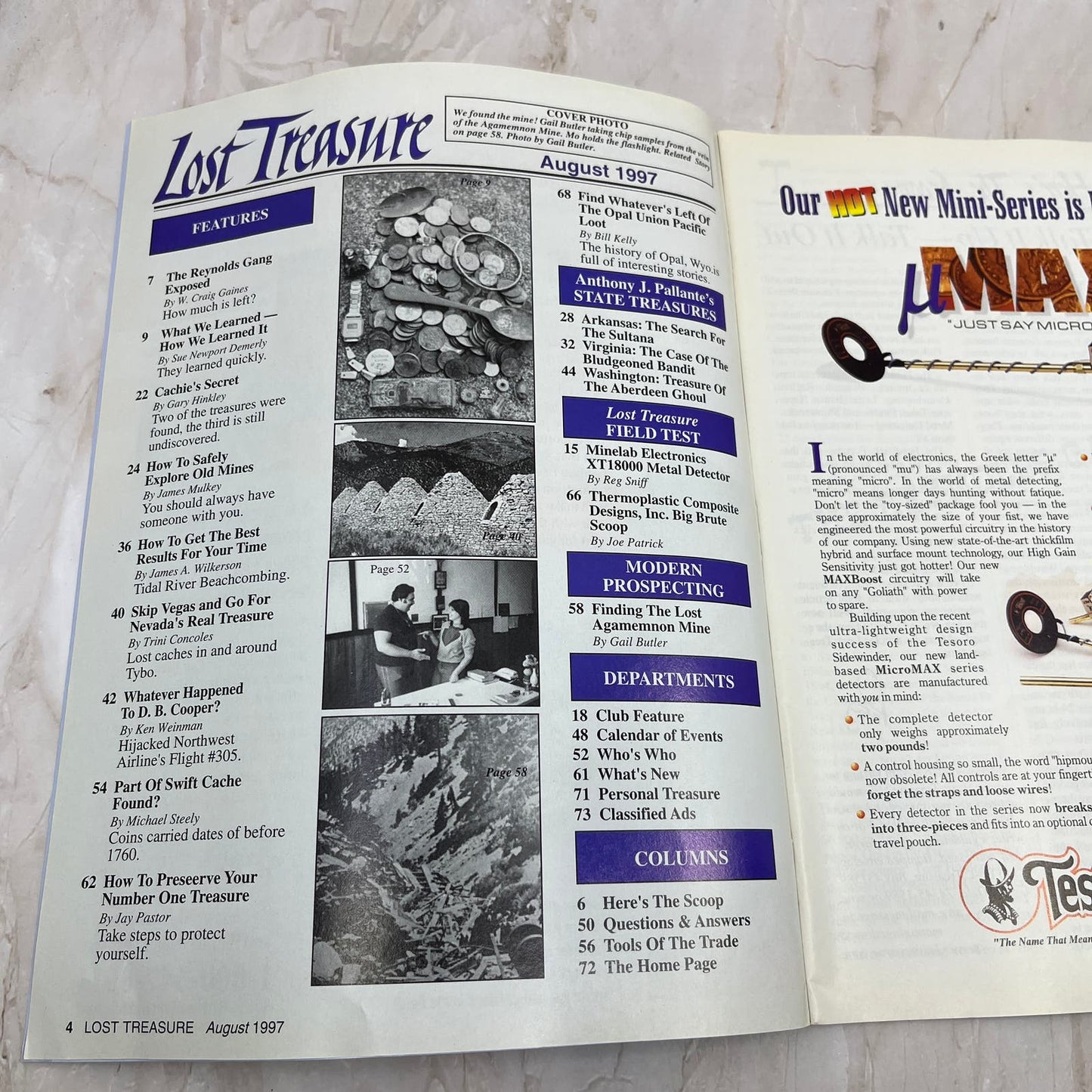 1997 Aug - Lost Treasure Magazine - Treasure Hunting Gold Prospecting M13