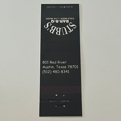 Stubb's Bar-B-Q Austin Texas Matchbook Cover TB6-MB2-4