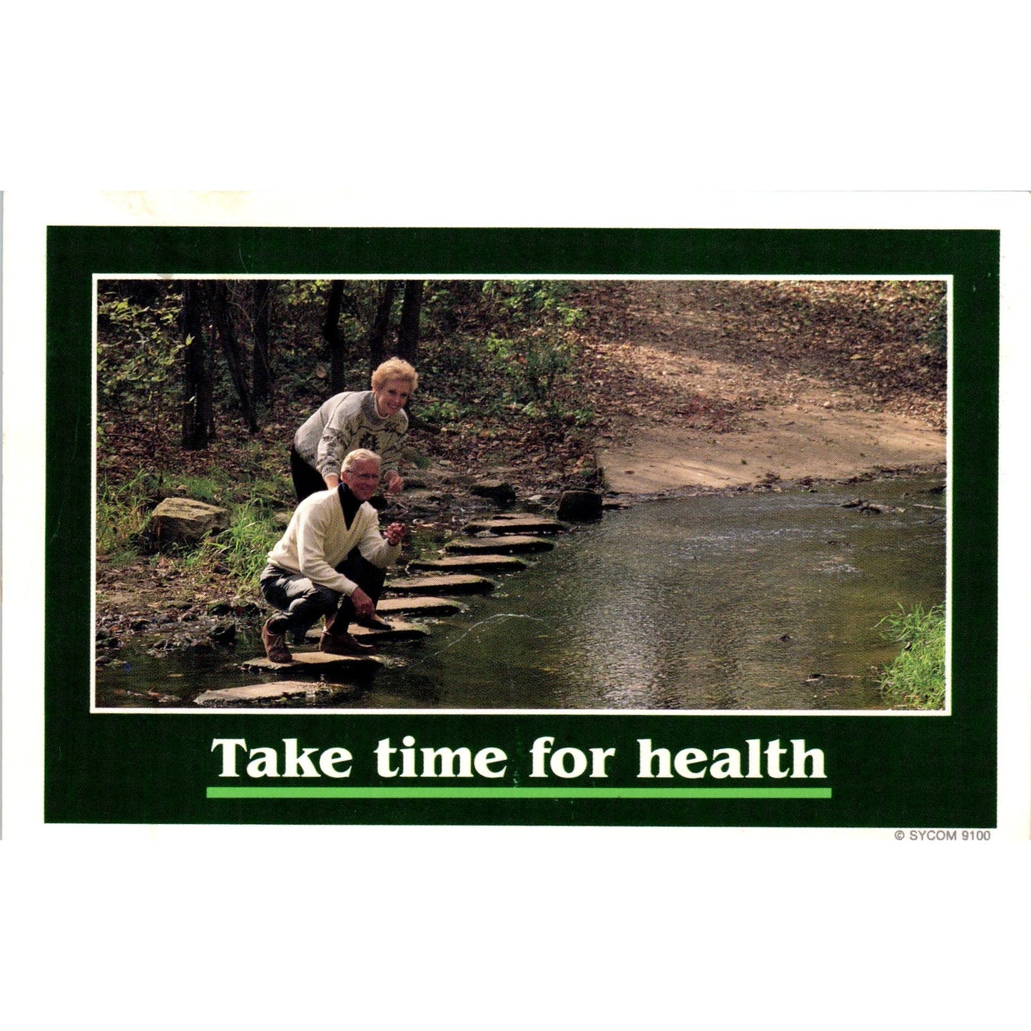 1988 Joseph J. Paradine Dentist Check Up Swarthmore Old Couple Postal Card PD7