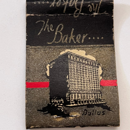 The Baker Hotel Dallas TX Vintage Matchbook Cover TB8-MB3-8