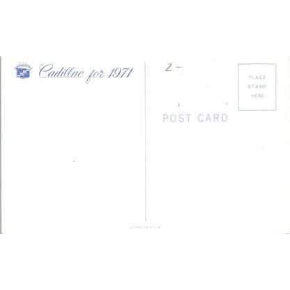 1971 Cadillac Convertible Promo Vintage Postcard PC6