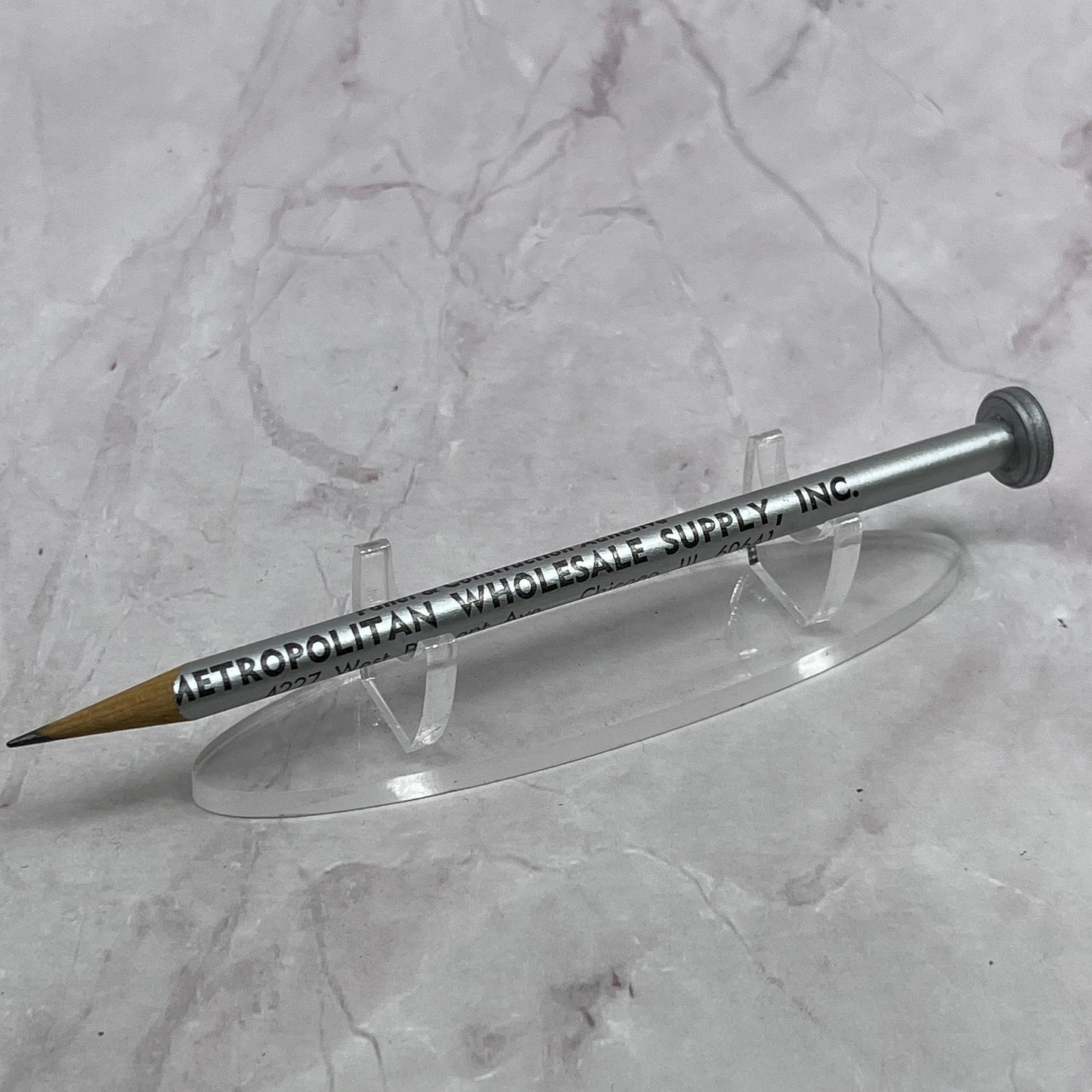 Vintage Metropolitan Wholesale Supply Chicago Novelty Nail Pencil TC5-PN2