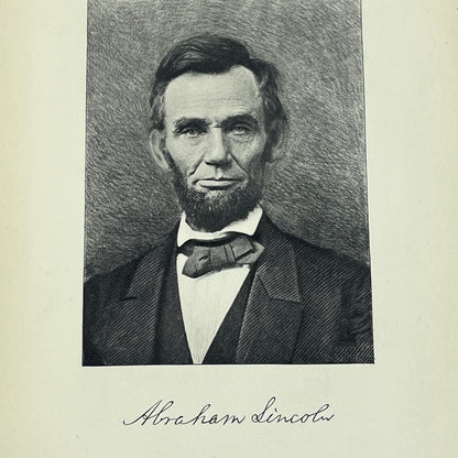 1898 Engraving Abraham Lincoln American Statesmen John T. Morse 5x7" AE4