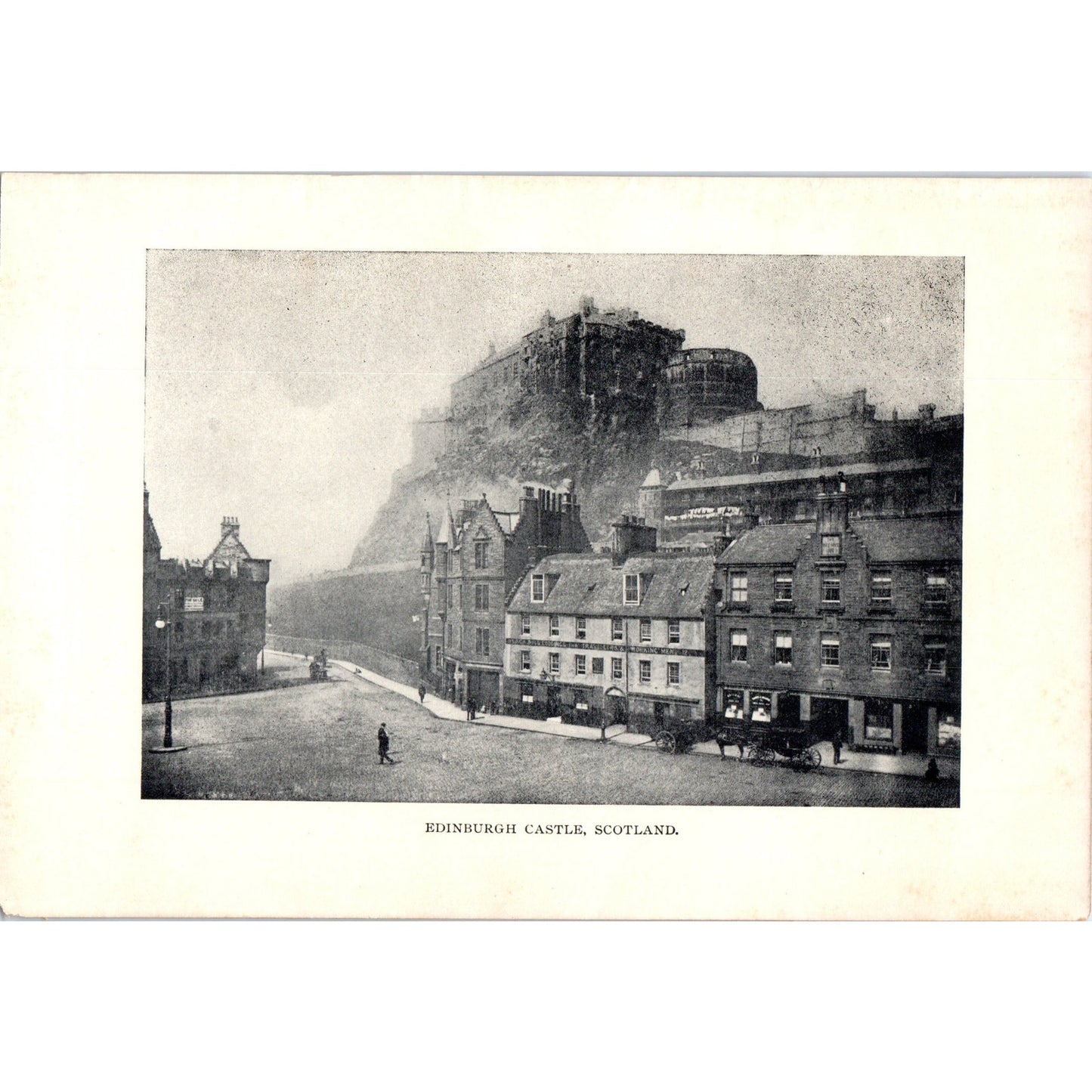 Edinburgh Castle Scotland 1901 Original Print AD8-H8