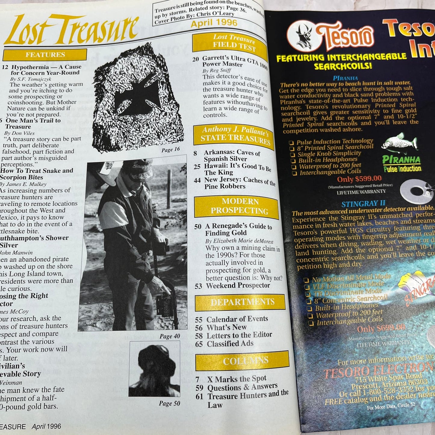 1996 April - Lost Treasure Magazine - Treasure Hunting Gold Prospecting M14