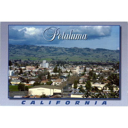 Petaluma California Aerial View 4x6 Original Postcard PD1