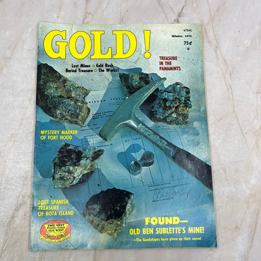 1975 Winter - Gold! Magazine - Treasure Hunting Metal Detecting Prospecting M13