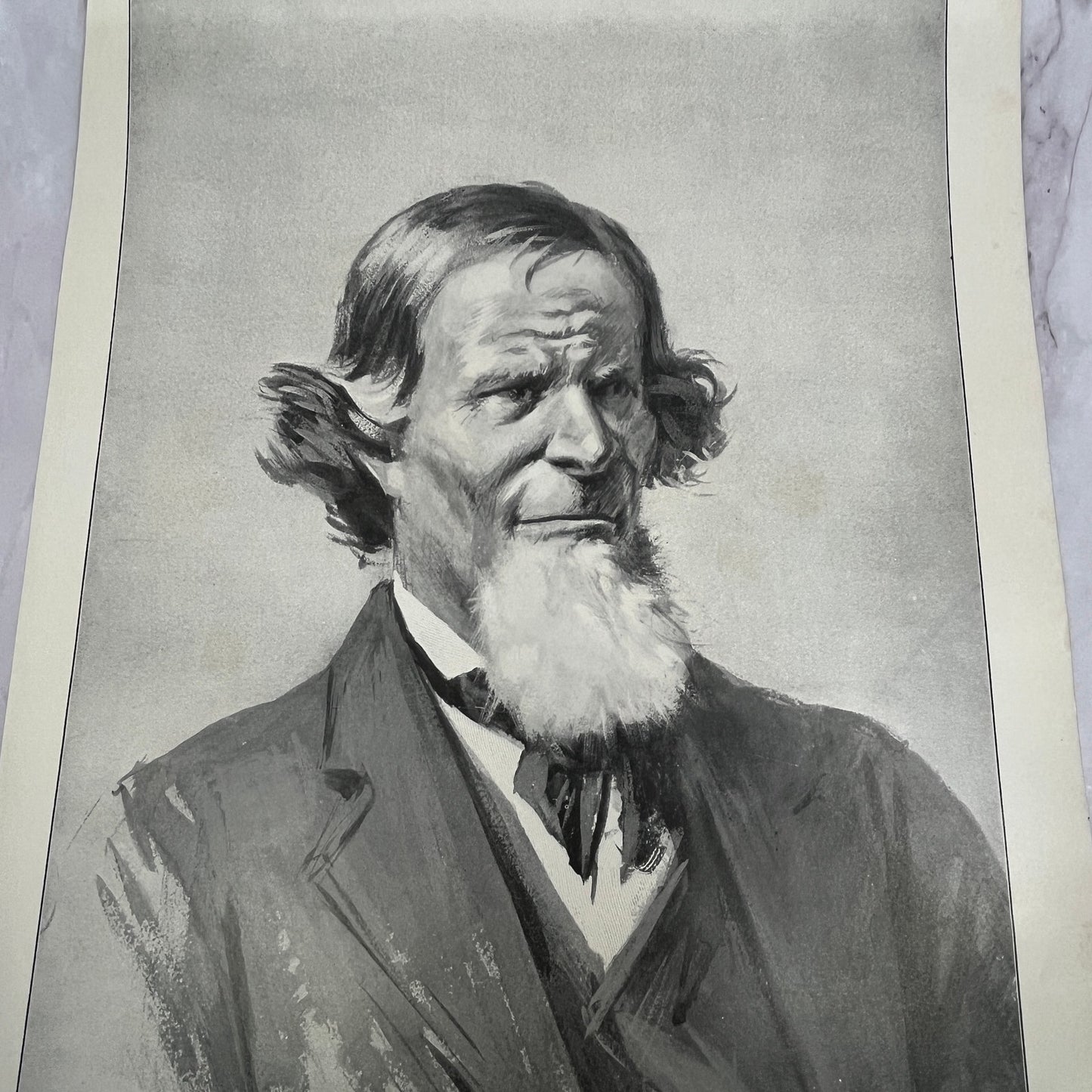 The Deacon Featherpole - Original 1904 A.B. Frost Art Print V14-3