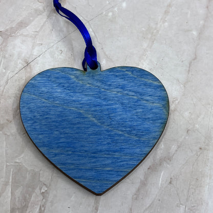 Farm Lake, Ely MN Handmade Carved Wood Christmas Tree Ornament Ti5