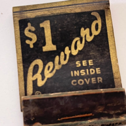 Blottermatic Ink Distributors 36 Pearl Street Hartford Matchbook Cover TB8-MB3-9