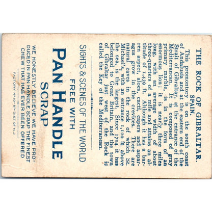 1911-12 Rock of Gibralter Pan Handle Card Scrap Sights and Scenes AD8-Q3