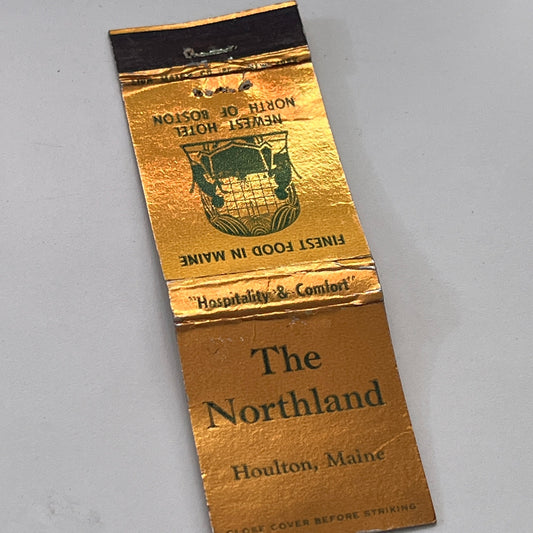 The Northland Houlton Maine Vintage Matchbook Cover TB8-MB-14