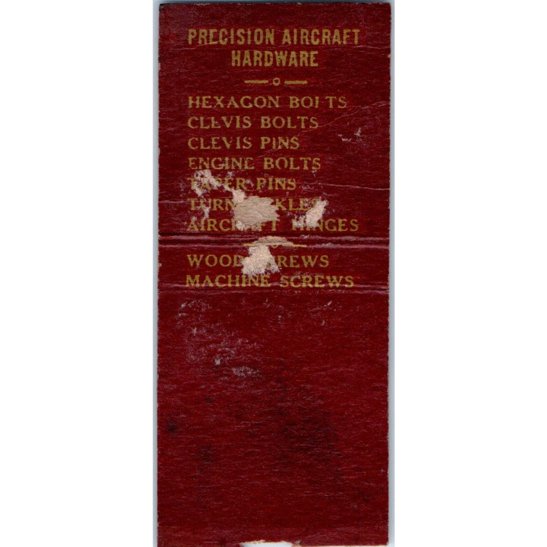 National Lock Company Rockford Illinois Vintage Matchbook Cover SD4-Y17