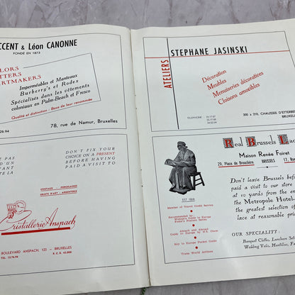 Vintage Hotel Metropole Brussels Belgium Travel Info Packet & Stationery TH2