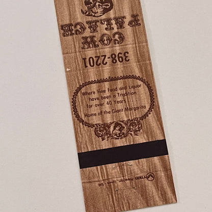 Cow Palace Amado Arizona Vintage Matchbook Cover MB59-3