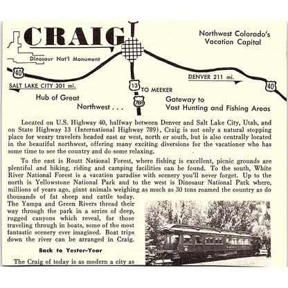 The Cosgriff Hotel & Motel Chas R Gentry Craig CO 1958 Ad AG1-H3