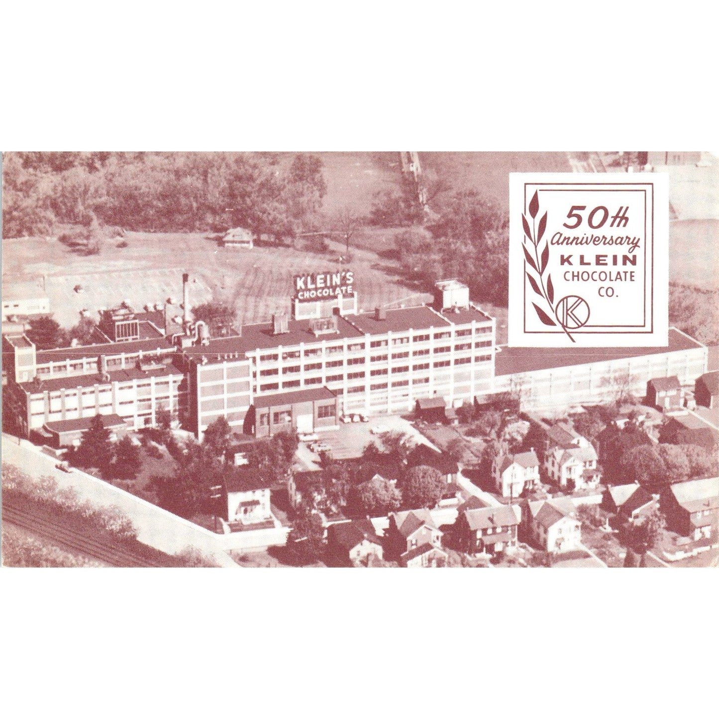 Klein Chocolate Company Elizabethtown Pennsylvania Dutch Country Postcard PD7