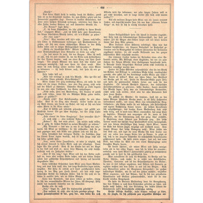 Der Morgentrunk The Morning Drink by F. Schmidt 1892 Engraving V1-3