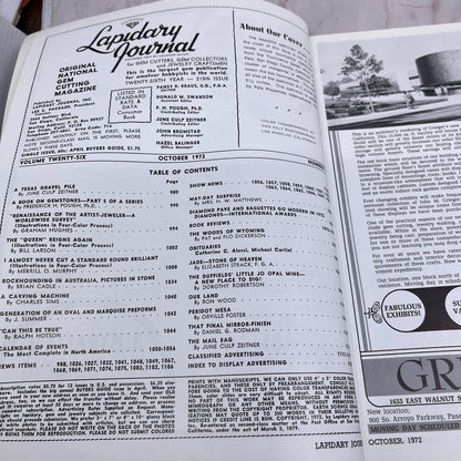 Tourmaline and Morganice Pala CA - Lapidary Journal Magazine - Oct 1972 M24