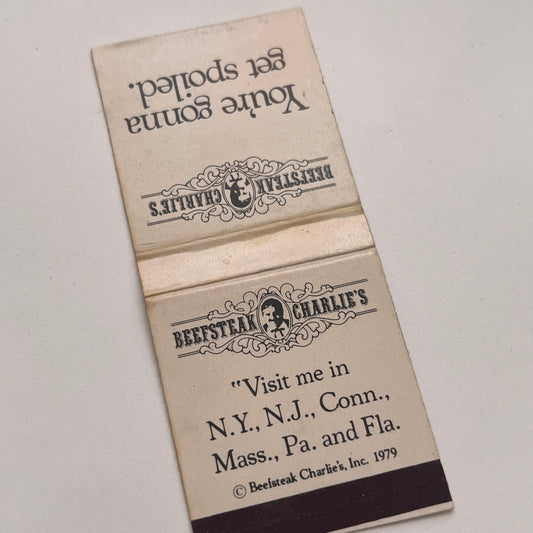 Beefsteak Charlie's Restaurants Vintage Matchbook Cover TB8-MB-4