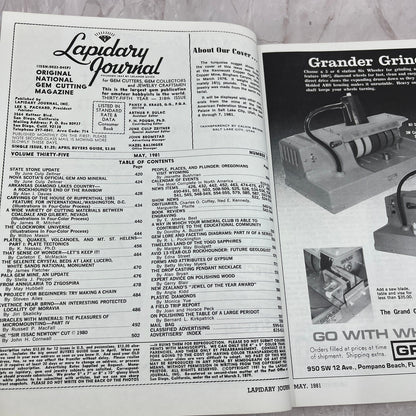 Turquoise Nugget & Jewelry Bingham Canyon UT - Lapidary Journal - May 1981 M25