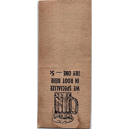 Lucky's BBQ East Peoria IL Vintage Matchbook Cover SC7-Y11