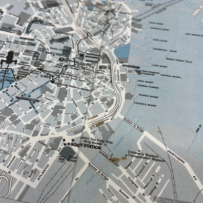 1970's Boston National Historical Park MA Fold Out Map TH9-TM2