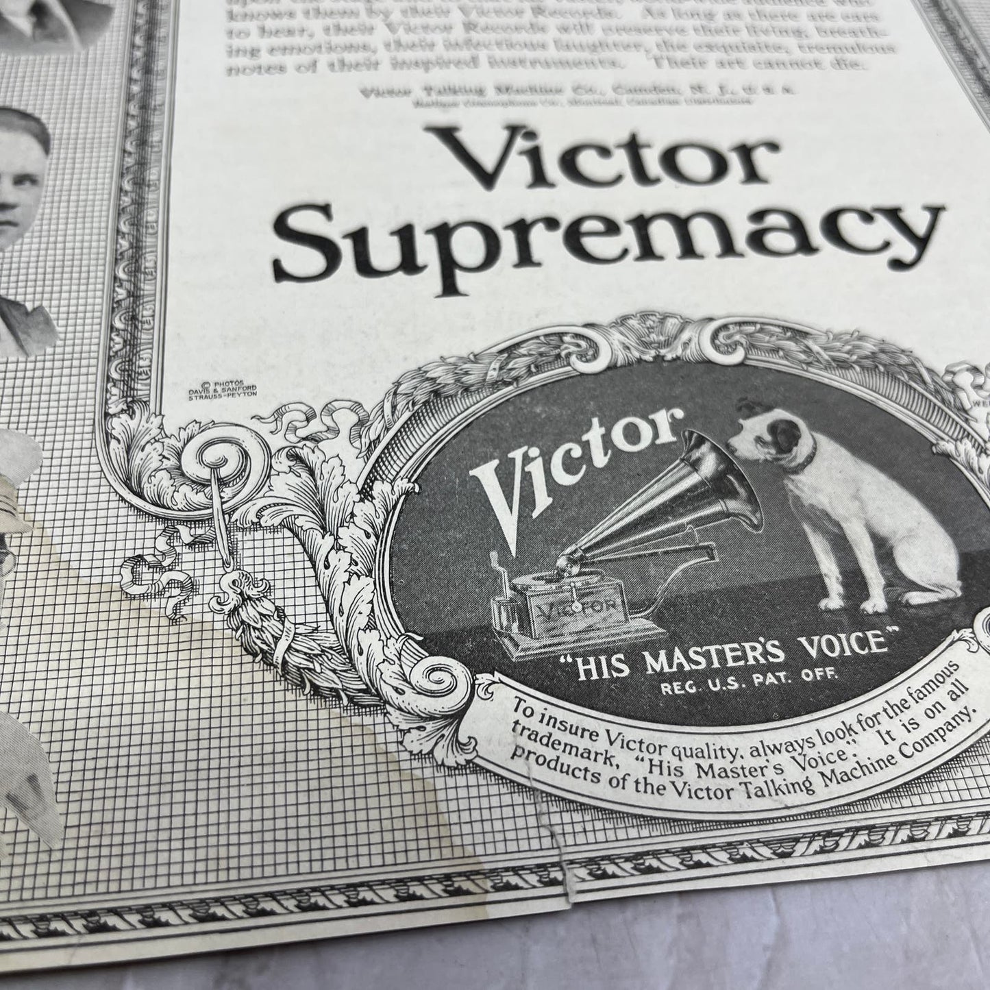 Victor Talking Machine Co Camden NJ 1918 Magazine Ad FL6-10