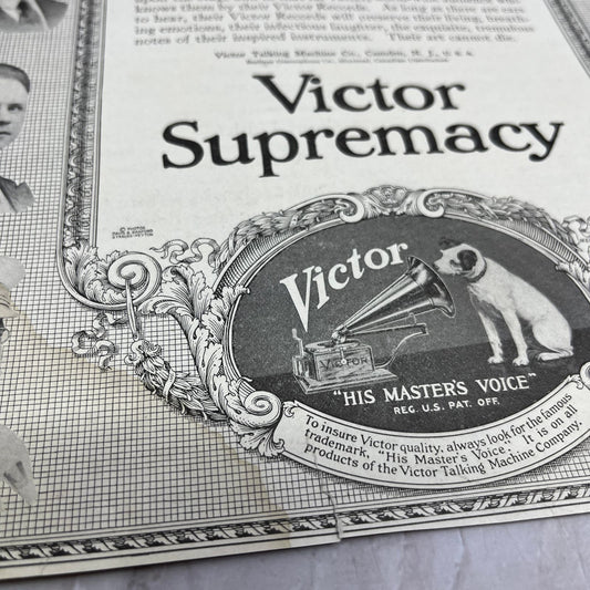 Victor Talking Machine Co Camden NJ 1918 Magazine Ad FL6-10