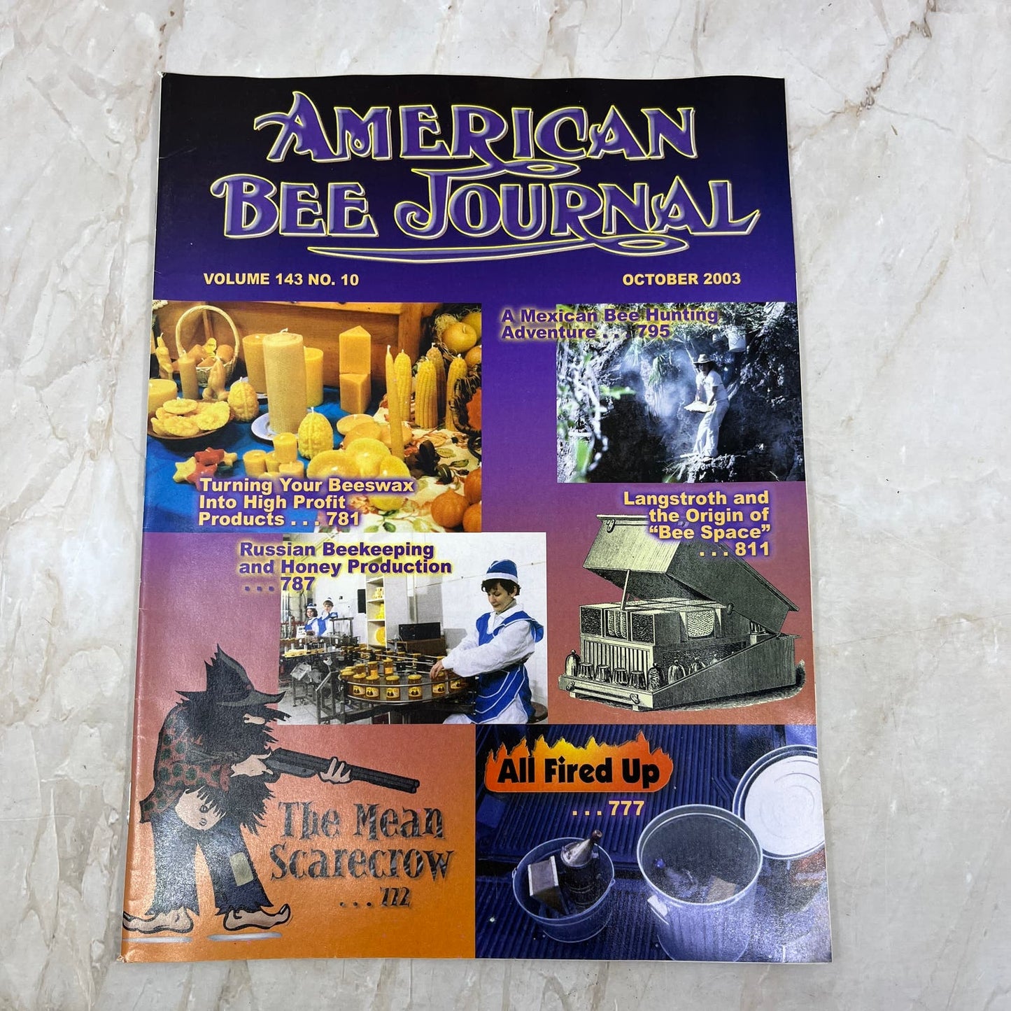 2003 Oct American Bee Journal Magazine Bees Beekeeping Honey M7