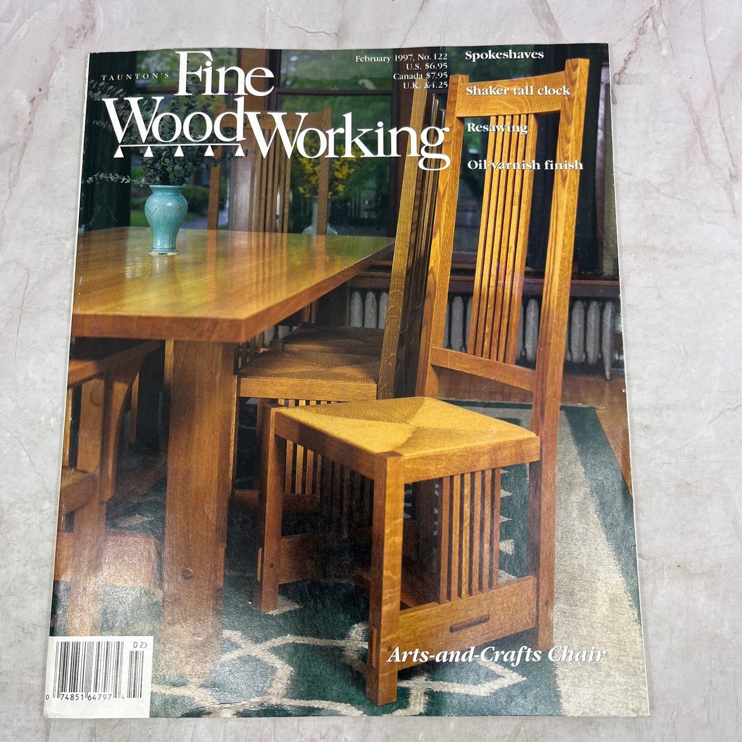 Art and Crafts Chair - Feb 1997 No 122 - Taunton's Fine Woodworking Magazine M36