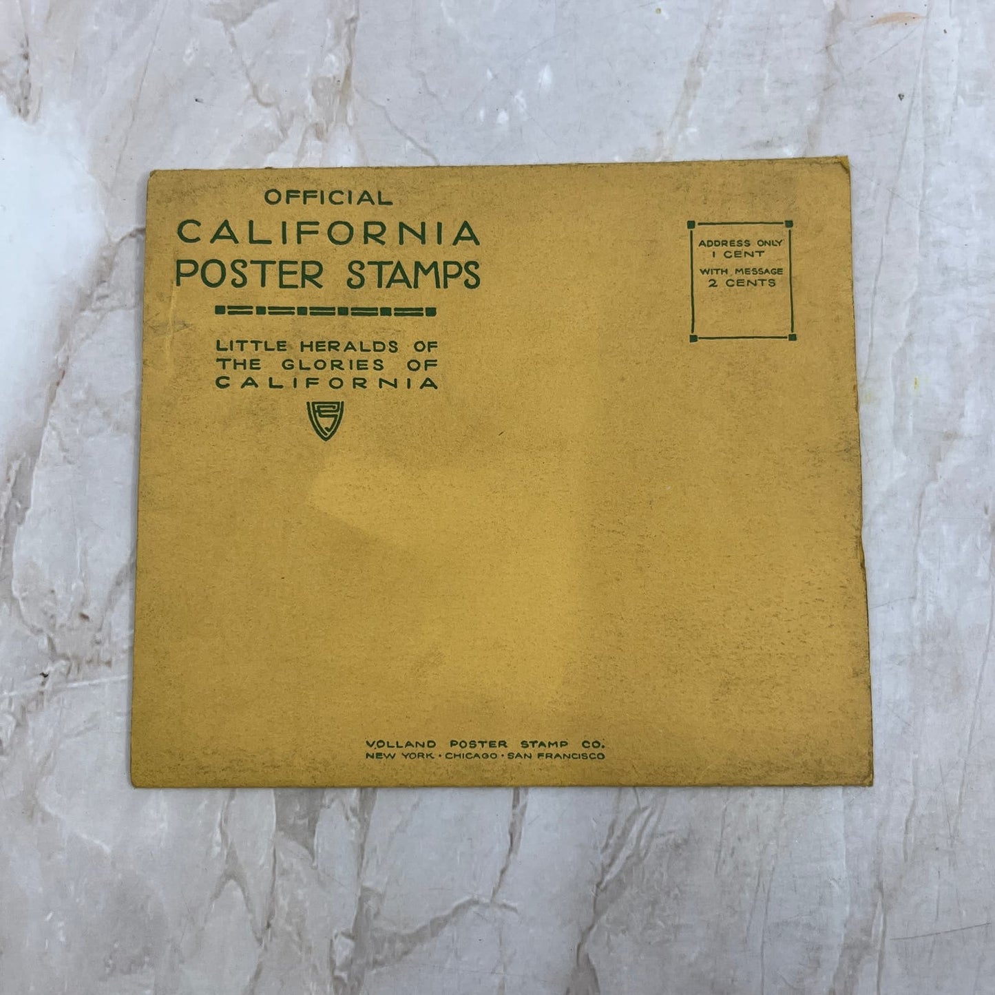 1914 Official California Poster Stamps Volland Poster Stamp Co TI8-S6