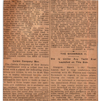 Morrill & Finch Clothiers Asylum St. Hartford 1901 Newspaper Ad AD8-H2