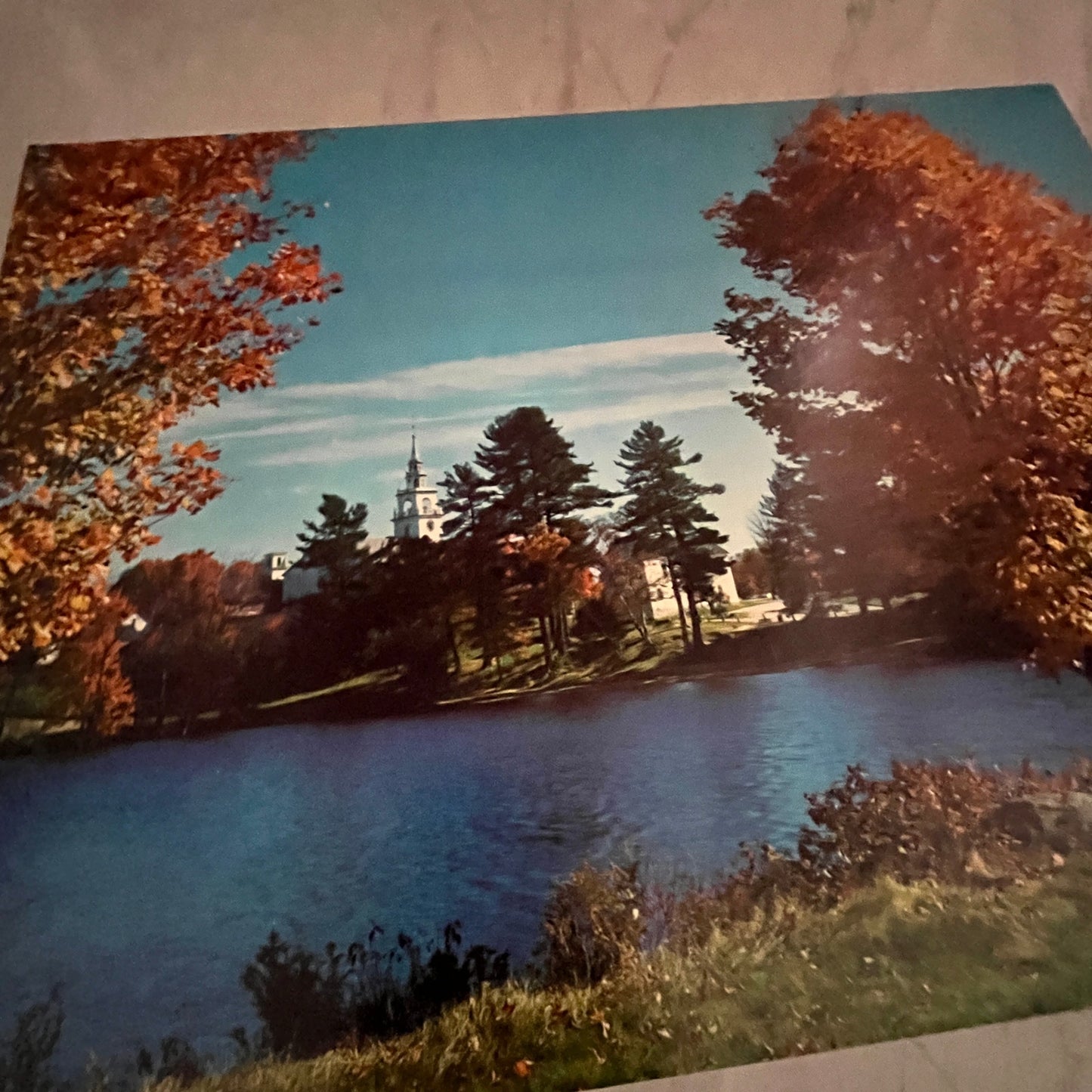 Church Steeple Lake Winnipesaukee 12x16" Art Print FL1