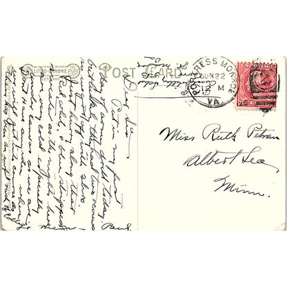 c1910 Army & Navy YMCA Fort Monroe VA - Spanish American War Postcard PE7