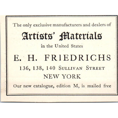 Meissonier C. Klackner Art Haymarket London c1905 Victorian Ad AE9-MA9