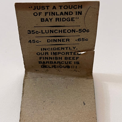 Koffee Kabin 4th Avenue Brooklyn Bay Ridge Vintage Matchbook Cover TB6-MB1-6