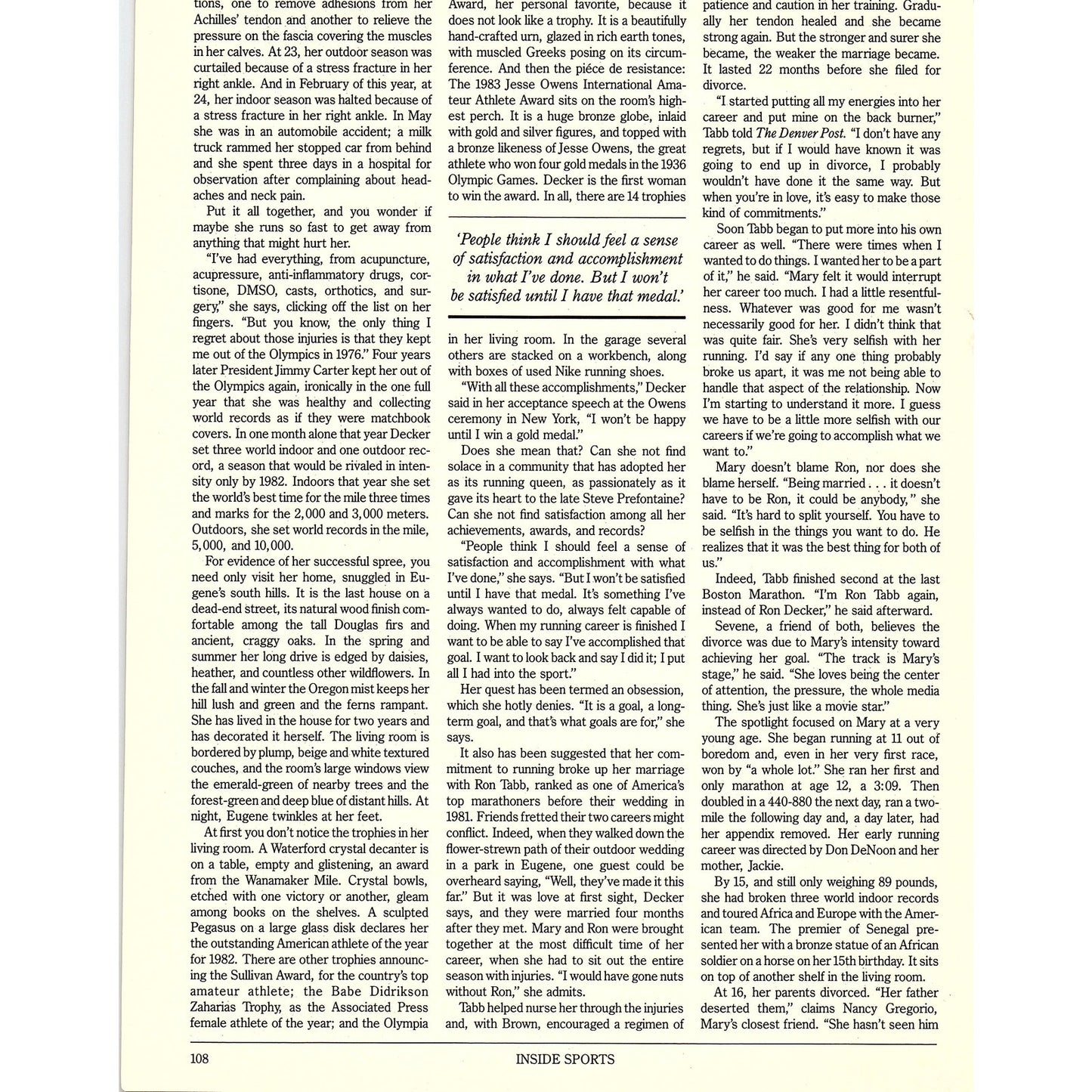 APBA Game Company Major League Baseball Game 8x11" 1983 Ad D26