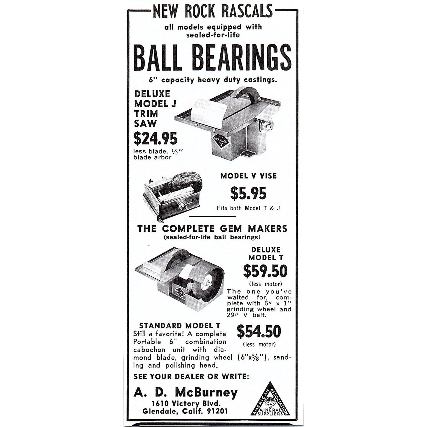 Mueller's Crystals Phoenix Arizona 1972 Ad AF8-H2